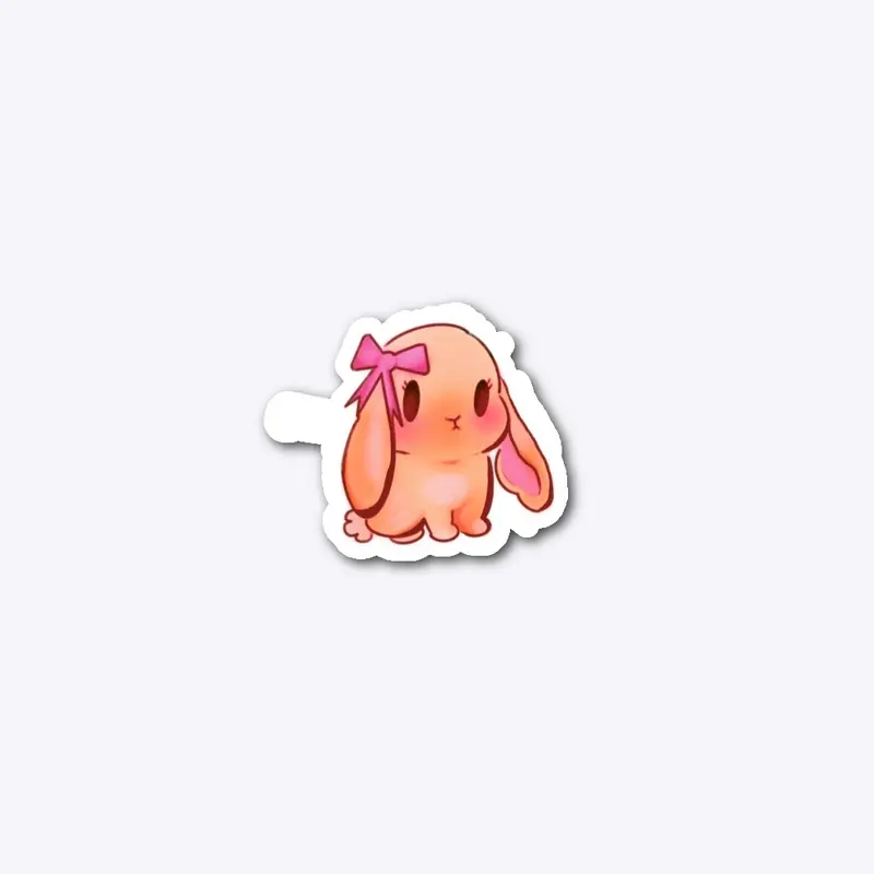 pink ribbon bunny